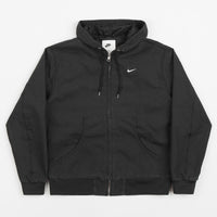 Nike Padded Hooded Jacket in Off Noir and White thumbnail