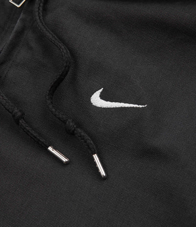 Nike Padded Hooded Jacket in Off Noir and White