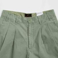 Nike Pleated Chino Shorts - Oil Green / White thumbnail