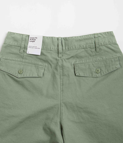 Nike Pleated Chino Shorts - Oil Green / White