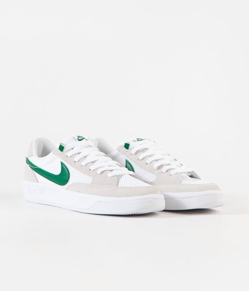 Nike SB Adversary Shoes - White / Pine Green - White - White