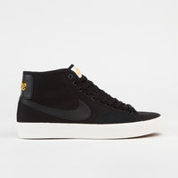 Nike SB Blazer Court Mid Premium Shoes in Black and Black and Black - Sail thumbnail