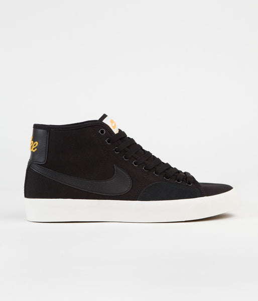 nike blazer mid black sail