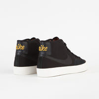 Nike SB Blazer Court Mid Premium Shoes in Black and Black and Black - Sail thumbnail