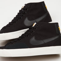 Nike SB Blazer Court Mid Premium Shoes in Black and Black and Black - Sail thumbnail
