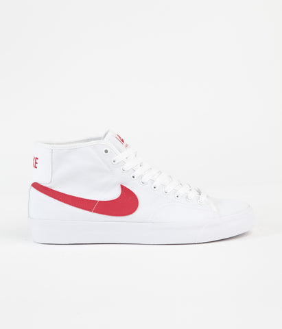 nike blazer white red swoosh