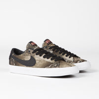 Nike SB Blazer Low Pro GT Premium Shoes - Black / Safety Orange - Black - Photon Dust thumbnail