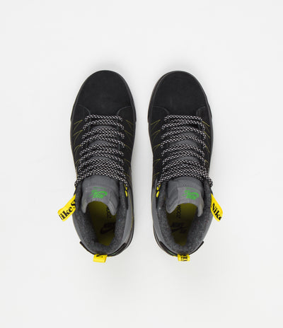 Nike SB Blazer Mid Premium Shoes - Cool Grey / Black - White - Yellow Strike