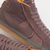 Nike SB Blazer Mid Premium Shoes - Plum Eclipse / Plum Eclipse - Kumquat thumbnail