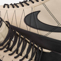 Nike SB Blazer Mid Premium Shoes in Rattan and Black and Rattan - Safety Orange thumbnail
