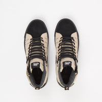 Nike SB Blazer Mid Premium Shoes in Rattan and Black and Rattan - Safety Orange thumbnail