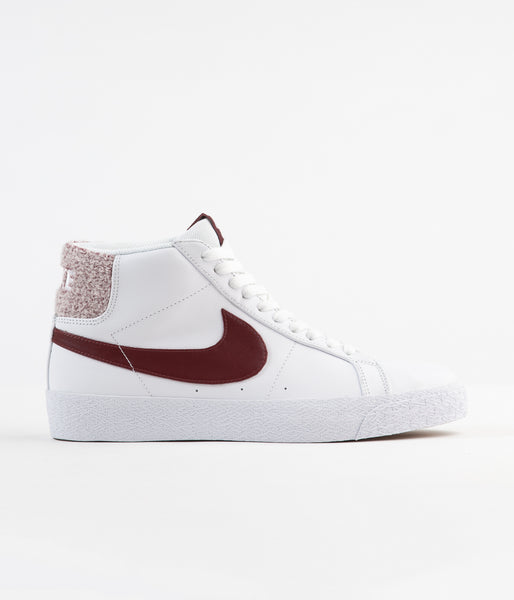 nike sb blazer low summit white dark team red