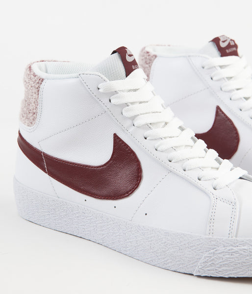 nike sb blazer low summit white dark team red