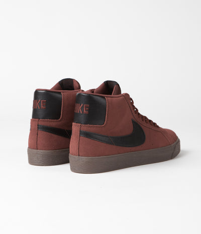 Nike SB Blazer Mid Shoes in Oxen Brown and Black and Oxen Brown