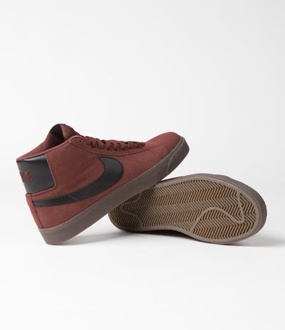 Nike SB Blazer Mid Shoes in Oxen Brown and Black and Oxen Brown