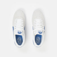 Nike SB Bruin React Shoes in Summit White and Signal Blue and Summit White thumbnail