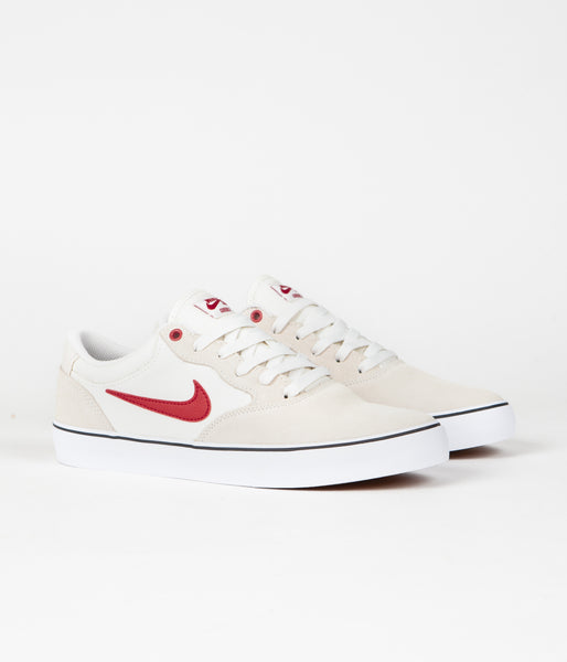 新品　室内試し履きのみ　Nike SB Chron 2 ホワイト/レッド Nike SB Chron 2 Shoes - Summit White / University Red