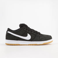 Nike SB Orange Label Dunk Low Pro Shoes in Black and White and Black thumbnail