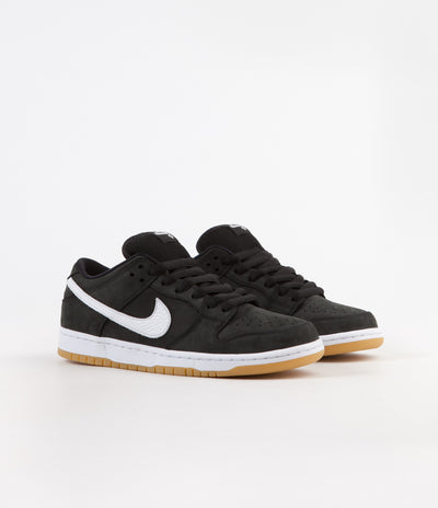 Nike SB Orange Label Dunk Low Pro Shoes in Black and White and Black
