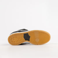 Nike SB Orange Label Dunk Low Pro Shoes in Black and White and Black thumbnail