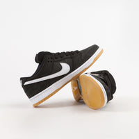 Nike SB Orange Label Dunk Low Pro Shoes in Black and White and Black thumbnail