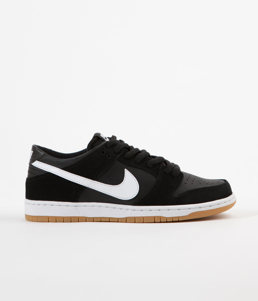 Nike SB Dunk Low Pro Shoes Black White Gum Light Brown