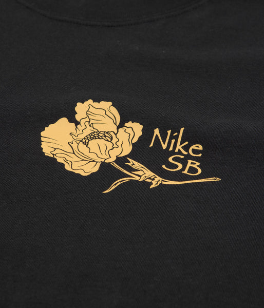 Nike SB Flower T-Shirt Black Flatspot