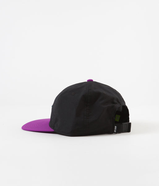 Black and purple nike hat top