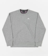 Nike SB Icon Crew Neck Sweatshirt - Dark Grey Heather / White