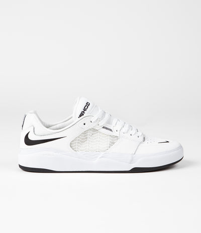 Nike SB Ishod Premium Shoes in White and Black and White - Black