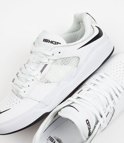 Nike SB Ishod Premium Shoes in White and Black and White - Black