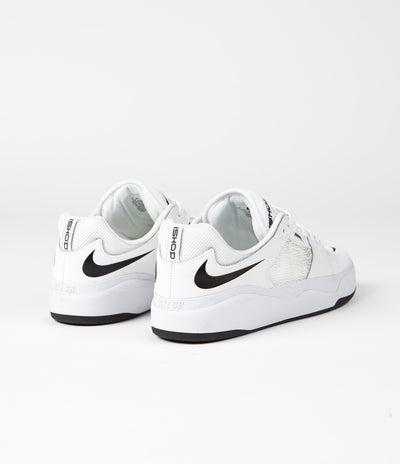 Nike SB Ishod Premium Shoes in White and Black and White - Black
