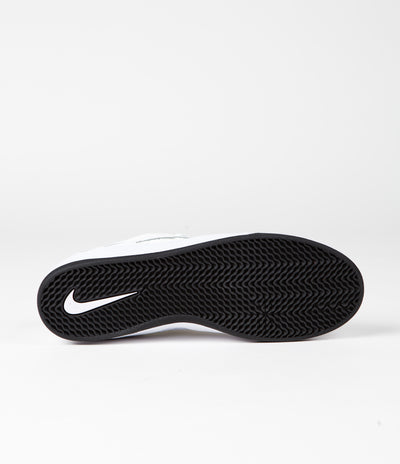 Nike SB Ishod Premium Shoes in White and Black and White - Black