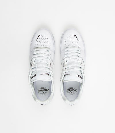Nike SB Ishod Premium Shoes in White and Black and White - Black