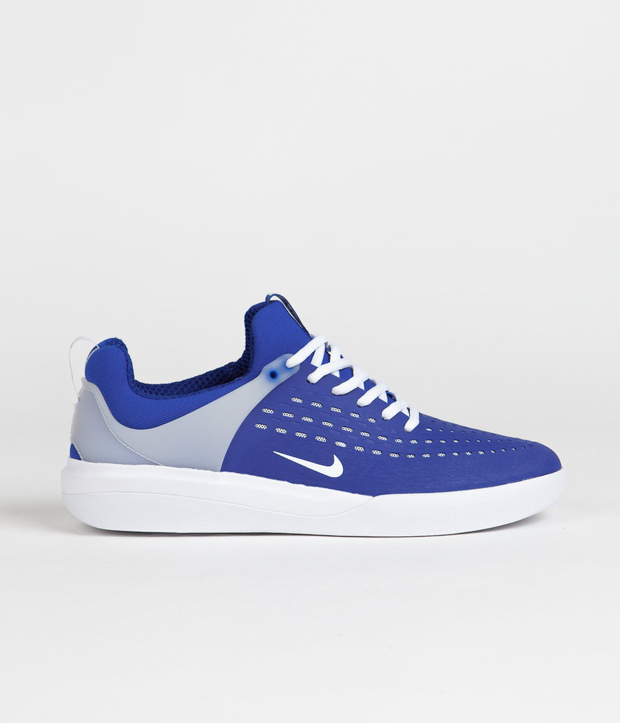 Nike SB Nyjah 3 Shoes in Game Royal and White and Game Royal - Game Royal