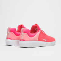 Nike SB Nyjah 3 Shoes in Hot Punch and White and Hot Punch - Hot Punch thumbnail