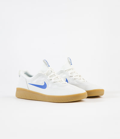 Nike SB Nyjah Free 2 Shoes in Summit White and Light Photo Blue