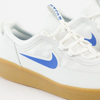Nike SB Nyjah Free 2 Shoes in Summit White and Light Photo Blue thumbnail