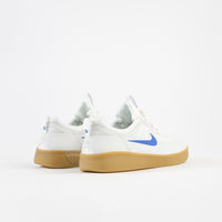 Nike SB Nyjah Free 2 Shoes in Summit White and Light Photo Blue thumbnail