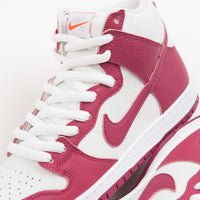 Nike SB Orange Label Dunk High Pro Shoes in Sweet Beet and Sweet Beet and White - Sweet Beet thumbnail
