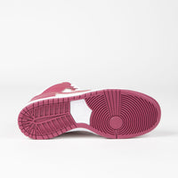 Nike SB Orange Label Dunk High Pro Shoes in Sweet Beet and Sweet Beet and White - Sweet Beet thumbnail