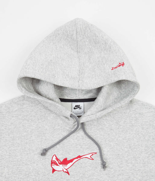 Nike SB Orange Label Oski Hoodie - Grey Heather | Flatspot
