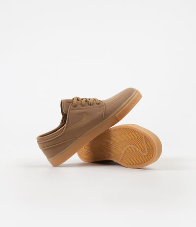 Nike SB Stefan Janoski Shoes in Golden Beige and Golden Beige and Gum Yellow