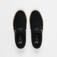 Nike SB Stefan Janoski Slip On Shoes in Black and Gunsmoke and Gum Light Brown thumbnail