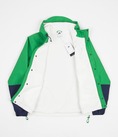Nike SB Storm-FIT Winterized Jacket in Lucky Green and Sail / Midnight Navy