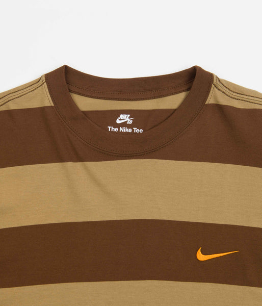 Nike SB Stripe Long Sleeve T-Shirt Cacao Wow Dark Driftwood