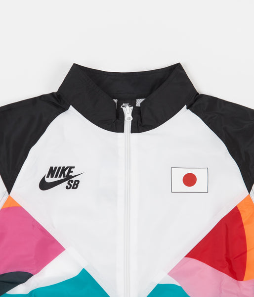 Nike SB x Parra Japan Federation Kit Tracksuit Black White Whi Flatspot