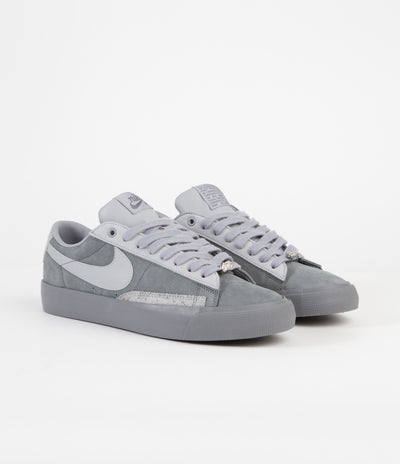 Nike SB x FPAR Blazer Low Shoes in Cool Grey and Wolf Grey