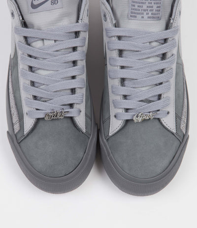 Nike SB x FPAR Blazer Low Shoes in Cool Grey and Wolf Grey