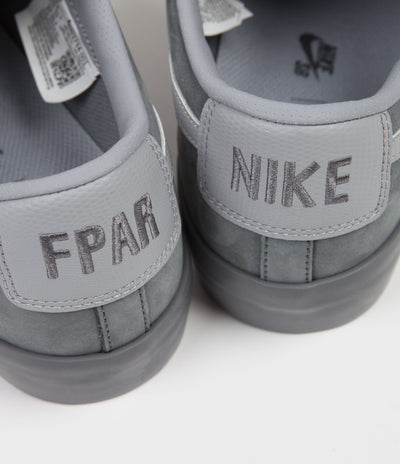 Nike SB x FPAR Blazer Low Shoes in Cool Grey and Wolf Grey